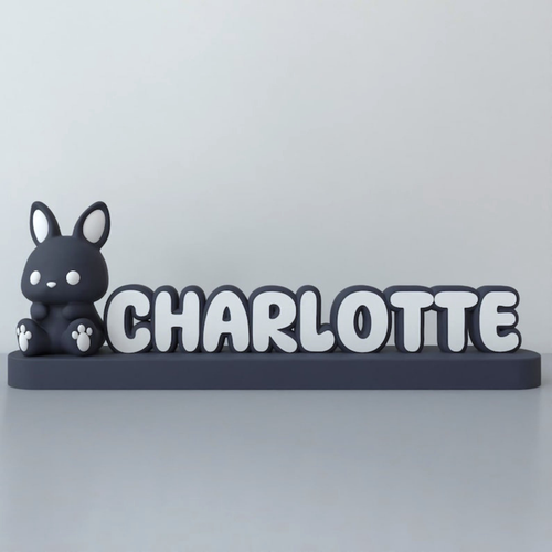 Bunny Nameplate