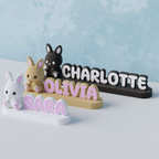 Crochet Bunny Nameplate
