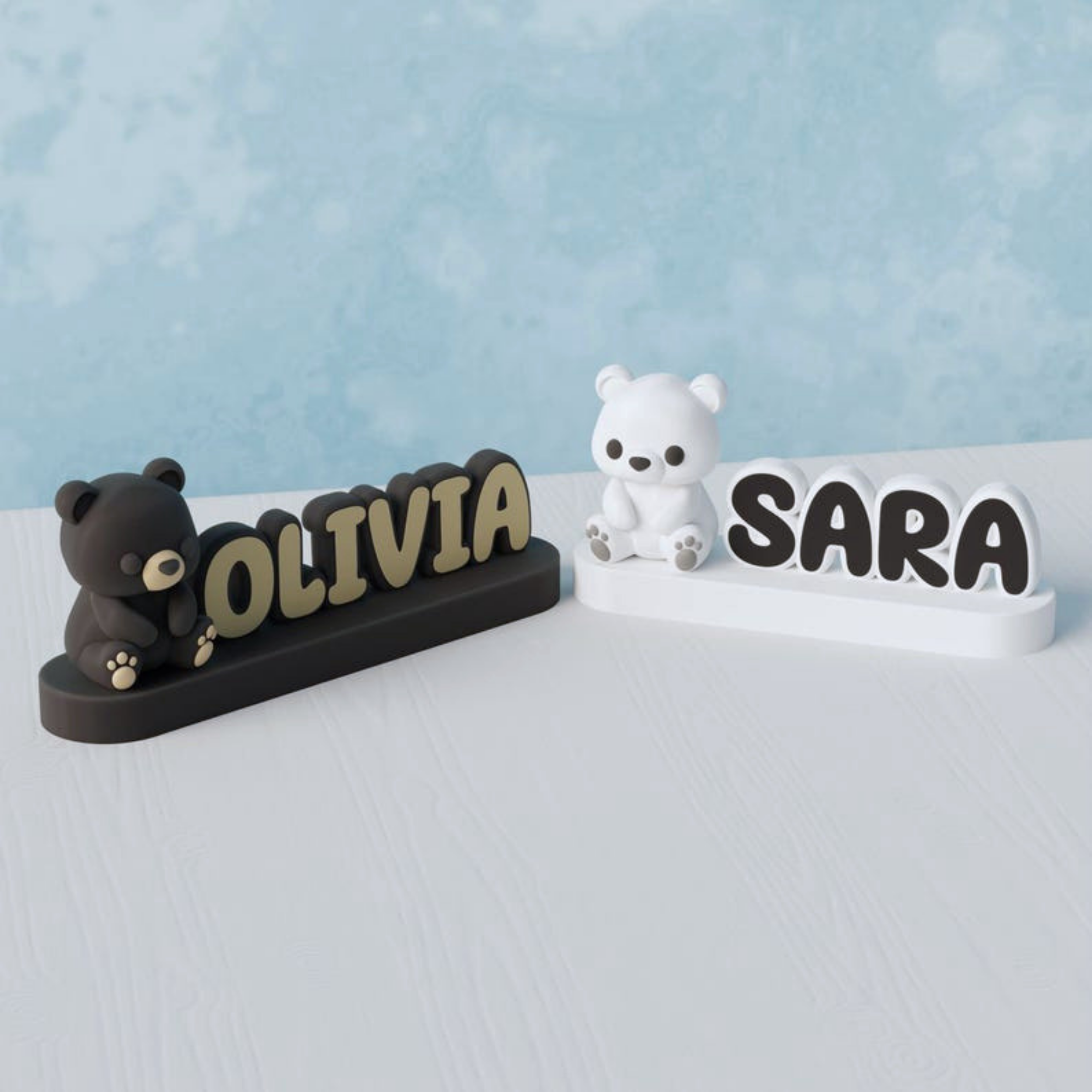 Bear Nameplate
