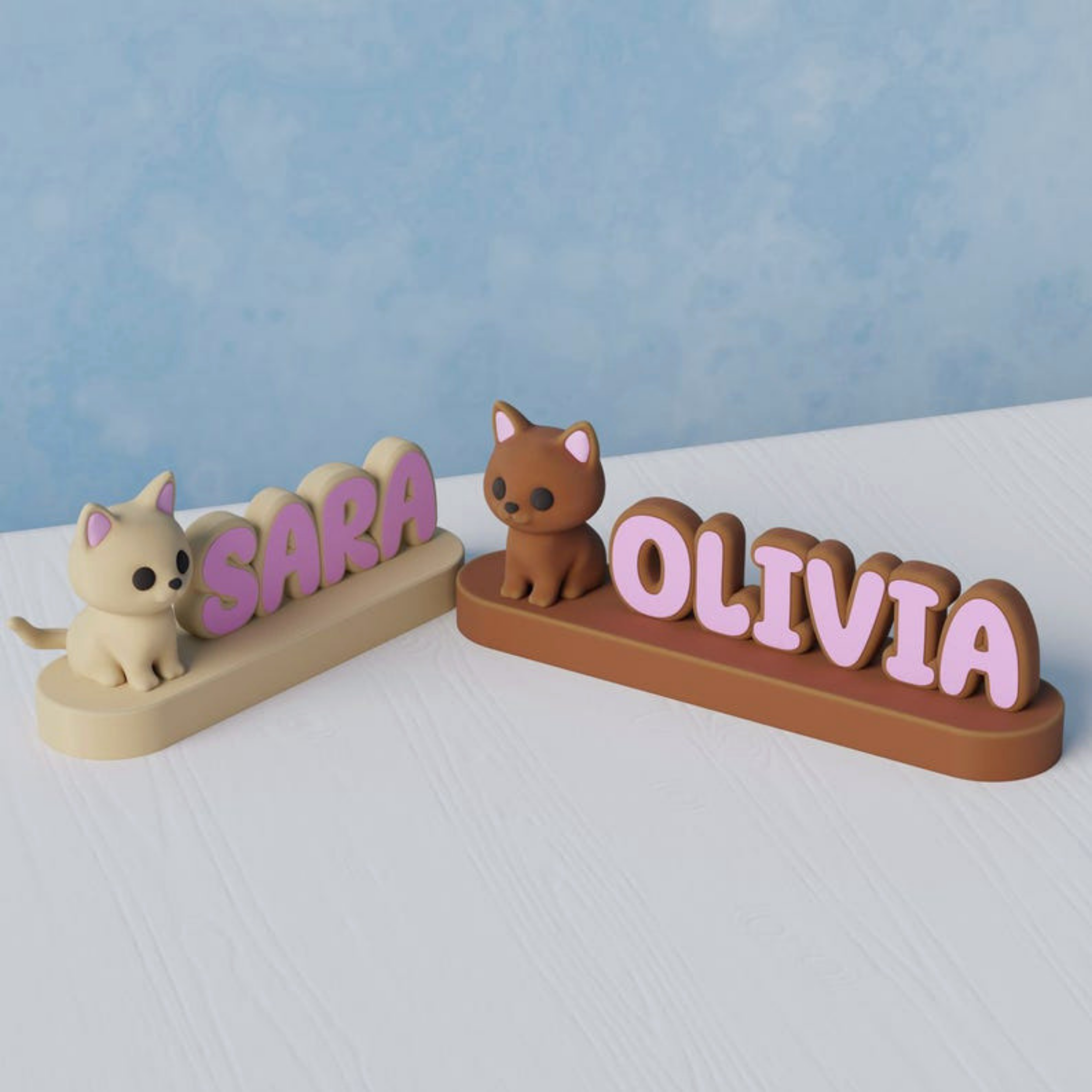 Cat Nameplate