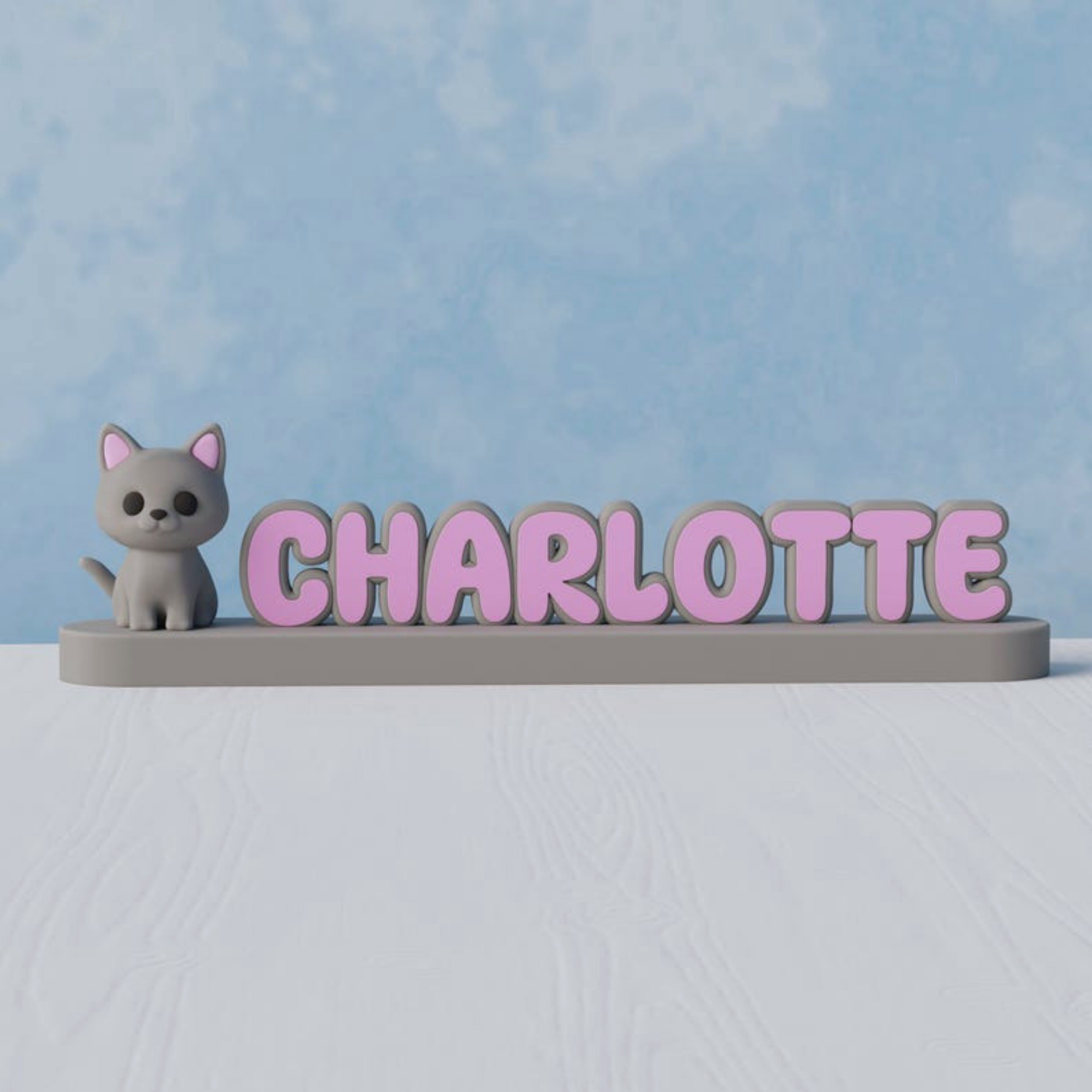 Cat Nameplate