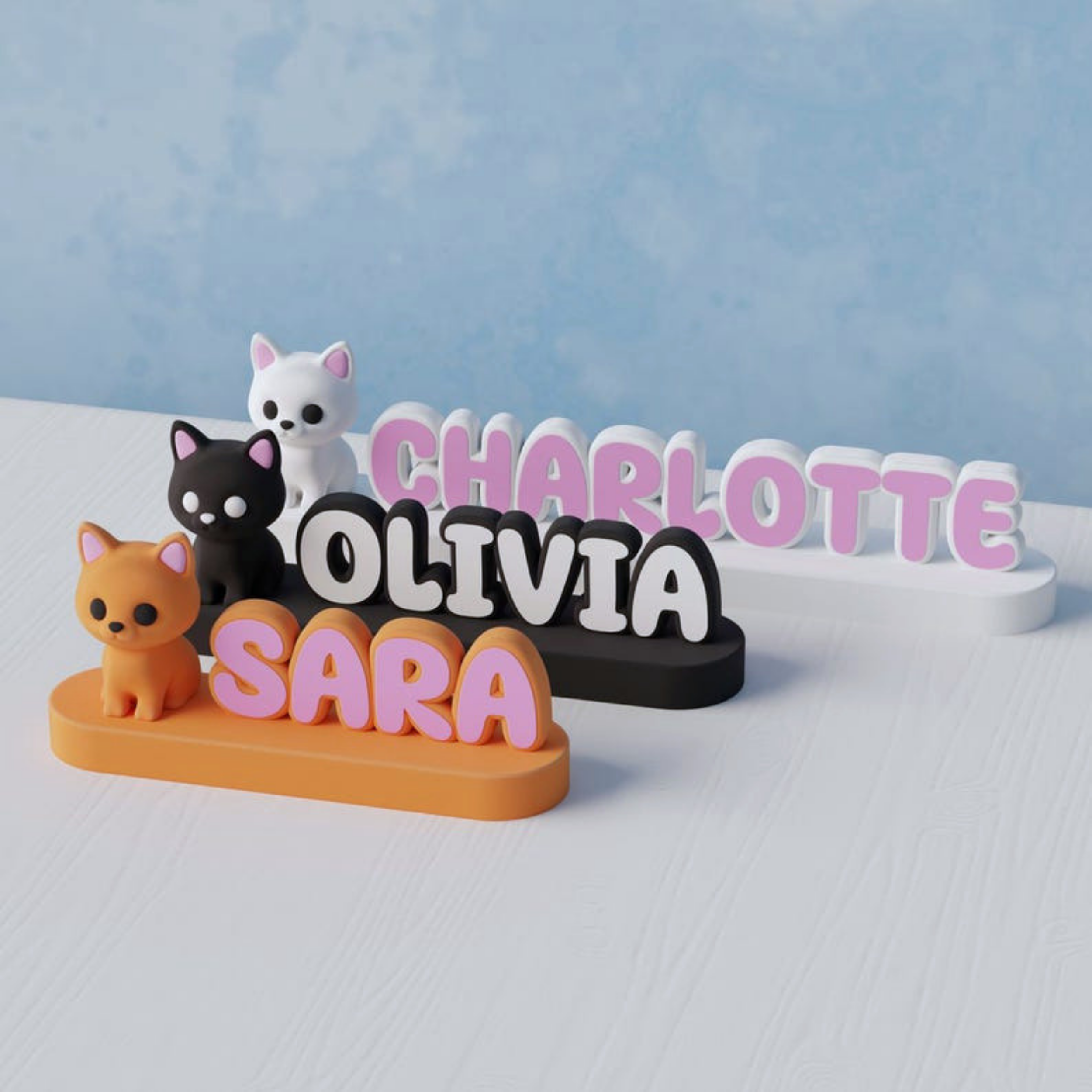 Cat Nameplate