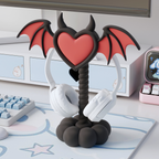 悪魔の羽型ヘッドホンスタンド