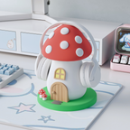 ファンタジーマッシュルームヘッドホンスタンド