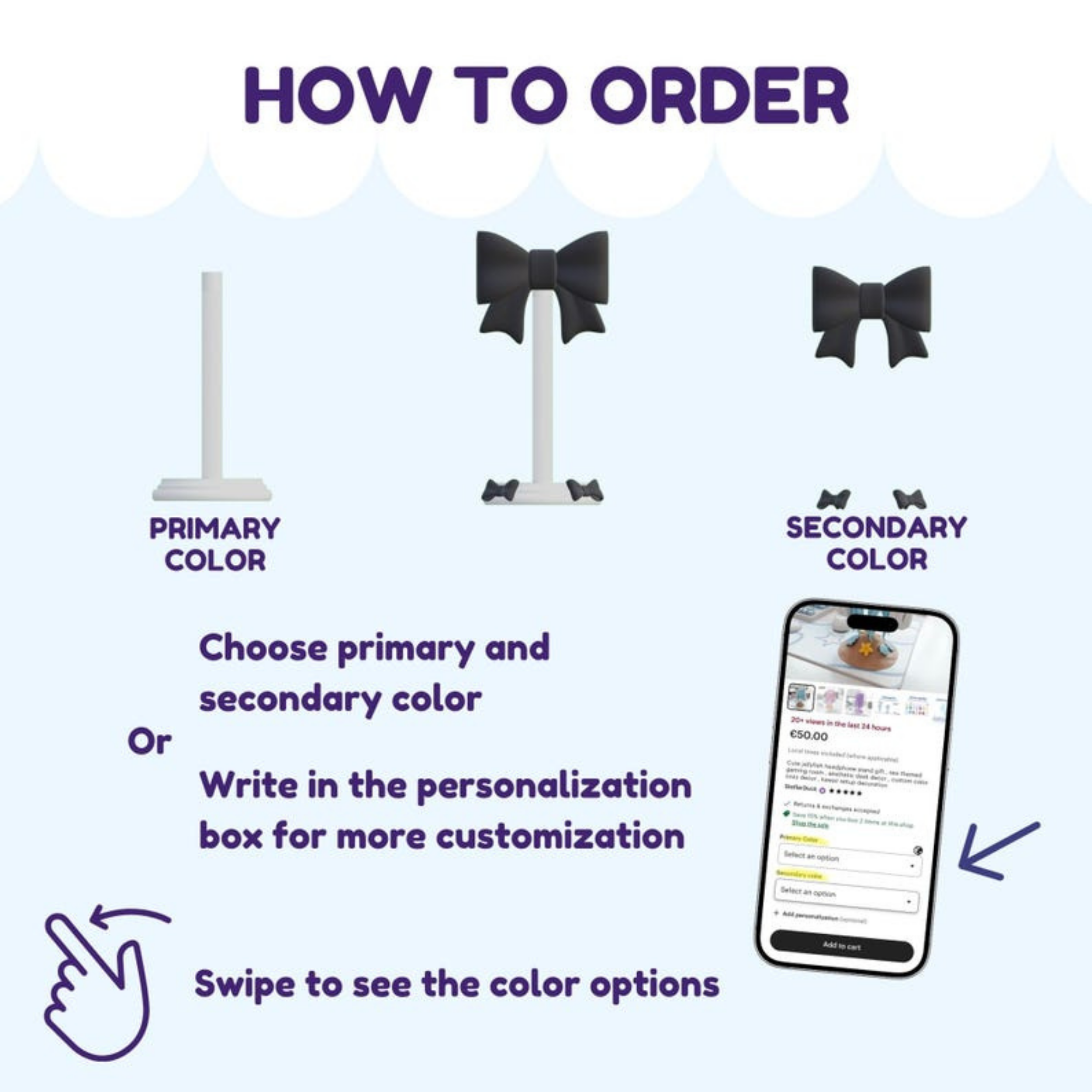 Bow Headphone Stand